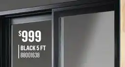 Canac Sliding Double Patio Door Black offer