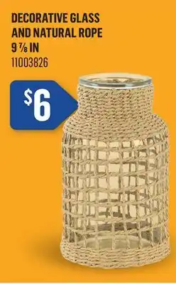 Canac Decorative Glass and Natural Rope offer