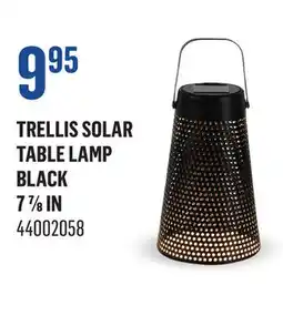 Canac Trellis Solar Table Lamp Black offer