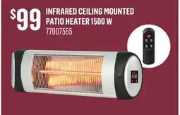 Canac Infrared Ceiling Mounted Patio Heater 1500W offer