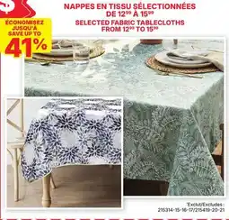 Rossy SELECTED FABRIC TABLECLOTHS offer