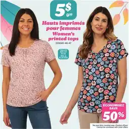 Rossy Women's printed tops offer