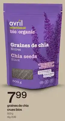 Avril Graines de chia crues bios offer