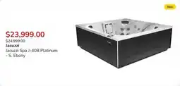 Club Piscine Jacuzzi Spa J-408 Platinum - S. Ebony offer