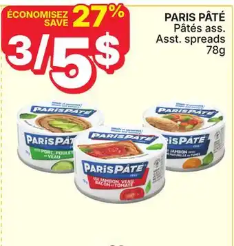 Rossy PARIS PÂTÉ Asst. spreads offer