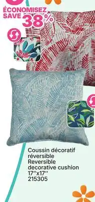 Rossy Reversible decorative cushion offer