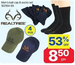 Rossy RealTree Men's ball cap & socks set offer