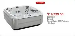 Club Piscine Jacuzzi Spa J-385 Platinum - Br. Grey offer