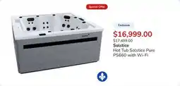 Club Piscine Hot Tub Solstice Pure PS660 with Wi-Fi offer
