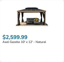 Club Piscine Axel Gazebo 10' x 12' - Natural offer