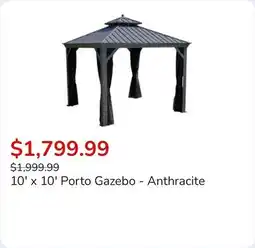 Club Piscine 10' x 10' Porto Gazebo - Anthracite offer
