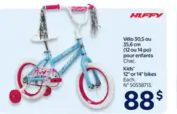 Walmart HUFFY Kids' 12 or 14 bikes offer