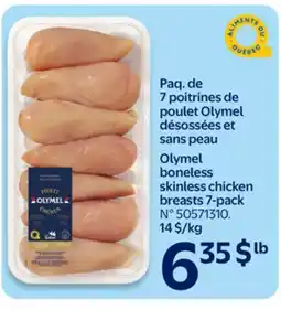 Walmart Olymel boneless skinless chicken breast 7-pack offer
