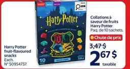 Walmart Harry Potter fruit-flavoured snacks offer