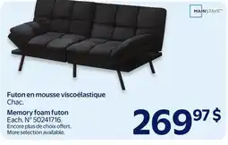 Walmart Memory foam futon offer