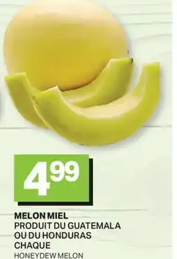 L'Intermarché MELON MIEL | HONEYDEW MELON offer