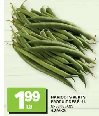 L'Intermarché HARICOTS VERTS | GREEN BEANS offer