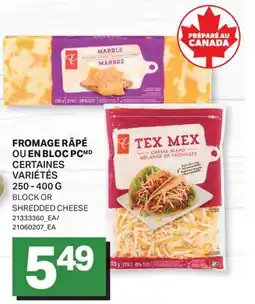 L'Intermarché FROMAGE RÂPÉ OU EN BLOC | BLOCK OR SHREDDED CHEESE offer