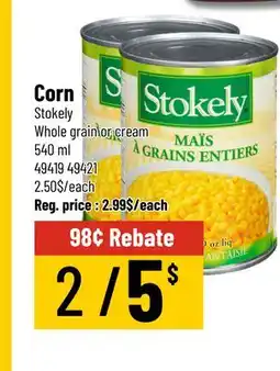 Mayrand Stokely corn offer