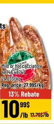 Mayrand Italian deli meats offer