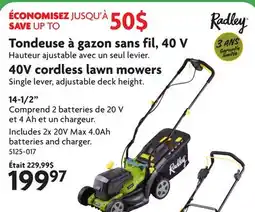 Home Hardware 40V cordless lawn mowers offer
