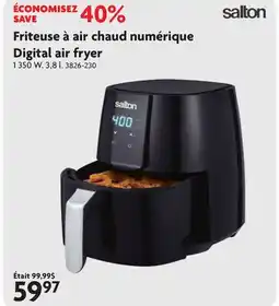 Home Hardware Friteuse à air chaud numérique Digital air fryer offer