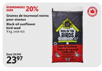 Home Hardware Black oil sunflower bird seed offer