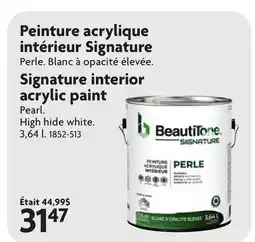 Home Hardware Signature interior acrylic paint offer