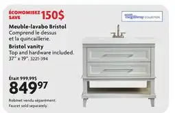 Home Hardware Bristol vanity offer