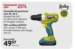 Home Hardware 20V cordless drill kit offer