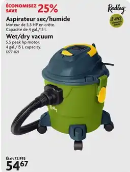 Home Hardware Wet/dry vacuum offer