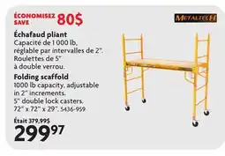 Home Hardware Folding scaffold offer