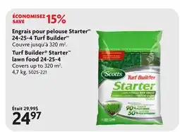 Home Hardware Turf Builder Starter lawn food 24-25-4 offer