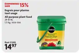 Home Hardware All purpose plant food offer