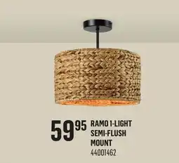 Canac Ramo 1-Light Semi-Flush Mount offer