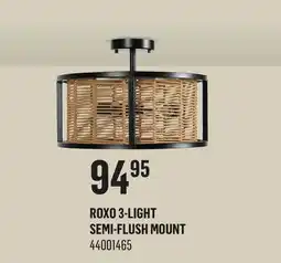 Canac Roxo 3-Light Semi-Flush Mount offer