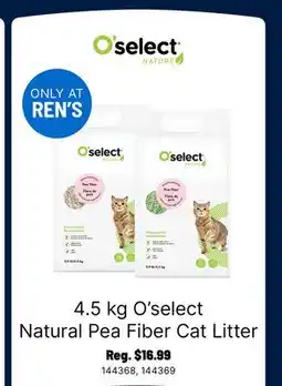 Ren’s Pets Depot O'select Natural Pea Fiber Cat Litter offer