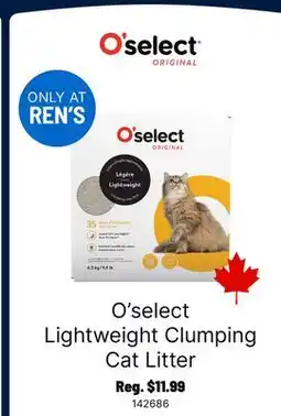 Ren’s Pets Depot O'select Lightweight Clumping Cat Litter offer