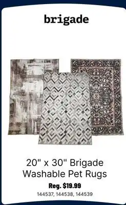 Ren’s Pets Depot 20 x 30 Brigade Washable Pet Rugs offer