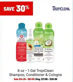 Ren’s Pets Depot TropiClean Shampoo, Conditioner & Cologne offer