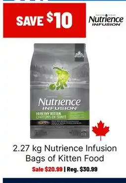 Ren’s Pets Depot Nutrience Infusion Bags of Kitten Food offer