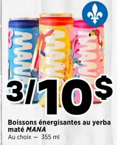 Val-Mont Boissons énergisantes au yerba maté MANA offer