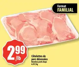 Bonanza Côtelettes de porc désossées offer