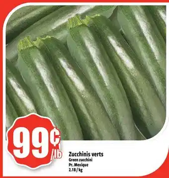 Bonanza Green zucchini offer