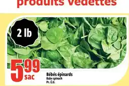 Bonanza Baby spinach offer