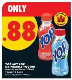 No Frills Yoplait Yop Drinkable Yogurt offer