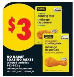 No Frills NO NAME COATING MIXES offer