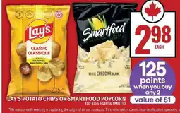Food Basics LAY’S POTATO CHIPS OR SMARTFOOD POPCORN offer