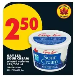 No Frills GAY LEA SOUR CREAM offer