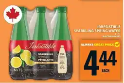Food Basics Irresistible Sparkling Spring Water offer
